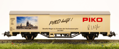 Piko 72217AC – Gedeckter Güterwagen Ibbhlps 379 -PIKO hilft!- der DB AG 