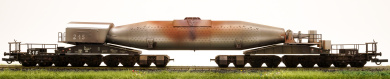 Trix 23967 – Torpedopfannenwagen eingestellt bei der DB, professionell gealtert, Betriebs-Nr. 215 