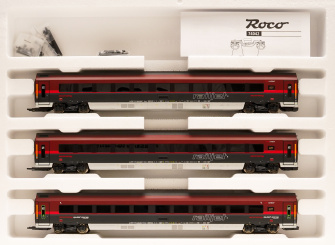 Roco 74042 (AC) – 3-teiliges Railjet-Wagenset der ÖBB, Innenbeleuchtung 