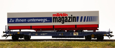 Märklin 47447 – Taschenwagen mit Sattelauflieger -Märklin Magazin- 