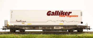 Roco 76743 – Taschenwagen Sdkmms -Galliker- der SBB 