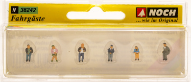 Noch 36242 (N) – Sitzende Fahrgäste, 6 Figuren 