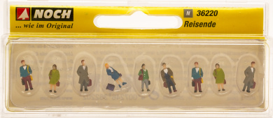 Noch 36220 (N) – Stehende Reisende, 9 Figuren 