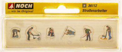 Noch 36112 (N) – Straßenarbeiter, 6 Figuren 