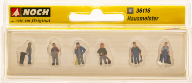 Noch 36116 (N) – Hausmeister, 6 Figuren 