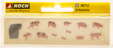 Noch 36712 (N) – Schweine, 12 Figuren 