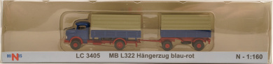 Lemke LC3405 (N) – Mercedes-Benz L322 Hängerzug blau/rot 