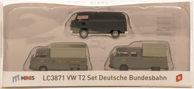 Lemke LC3871 (N) – 3er Set VW T2, Deutsche Bundesbahn 