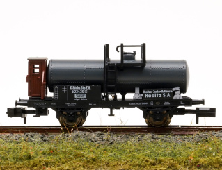 Minitrix 18922 – Kesselwagen -Rositzer Zucker-Raffinerie- der K.Sächs.Sts.E.B. 
