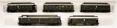 Märklin 43144 – 5-teiliges Personenwagen-Set der DB zur E 44.5, Innenbeleuchtung 