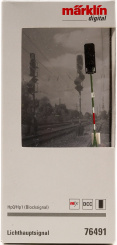 Märklin 76491 – Lichthauptsignal Blocksignal in Einheitsbauart, für Digital-Formate mfx, MM und DCC 