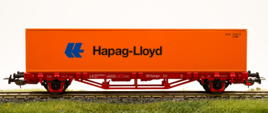 Piko 27726 (AC) – Containertragwagen Lgs 579 der DB Cargo, Container Hapag-Lloyd 