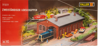 Faller 191819 (H0) – Bausatz Zweiständiger Lokschuppen  