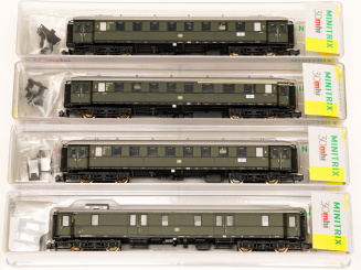 Minitrix 15015 – 4-teiliges Eilzug-Wagenset München - Mittenwald der DB, Innenbeleuchtung 