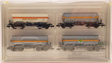 Minitrix 15415 – 4-teiliges Druckgas-Kesselwagen-Set der DB 