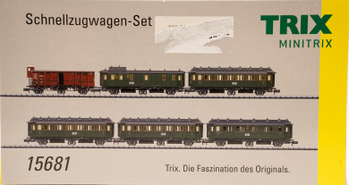 Minitrix 15681 – 6-teiliges Schnellzugwagen-Set der DRG 