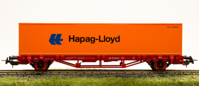 Piko 57700 (AC) – Containertragwagen Lgs 579 der DB AG, Container Hapag-Lloyd 
