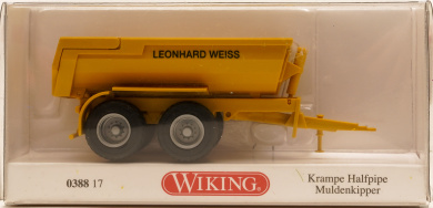 Wiking 038817 (1:87) – Krampe Halfpipe Muldenkipper 