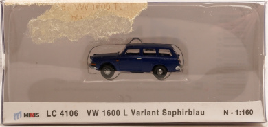 Lemke Minis LC 4106 (1:160) – VW 1600 L Variant  Saphirblau 