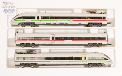 Fleischmann 746072 (N) – 3-teiliger Elektrischer ICE-Triebwagenzug BR 411 (ICE-T) der DB AG, digital (DCC) & Sound 