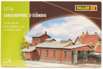 Faller 222136 (N) – Bausatz 2 ständiger Lokschuppen 
