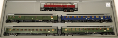 Märklin 2864 – 5-teiliger Schnellzug der DB, mit BR V160 -Lollo-, digital (MM) & Innenbeleuchtung 