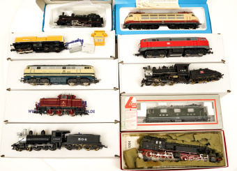 Märklin u.a. – 11-teiliges Lokomotiven-Set, Bastler 