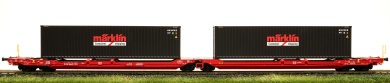 Märklin 47478 – Doppel-Taschenwagen Sdggmrss 738 der DB 