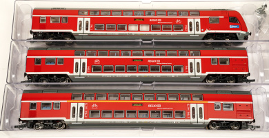 Roco 6210144 – 3-teiliges Doppelstockwagen-Set der DB AG, digital (DCC) 