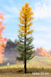 Der Modellbaum. – Lärche Wald, Vollstamm, Herbst, gelb-grün, 10-60 cm | 