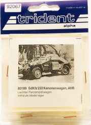 Trident 80189 (1:87) – Bausatz, SdKfz 222, Kanonenwagen, AVR 