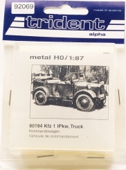 Trident 80194 (1:87) – Bausatz, Kfz 1 IPkw, Truck, Kommandowagen 