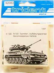Trident H126 (1:87) – Bausatz, FV107 Scimitar, Aufklärungspanzer 