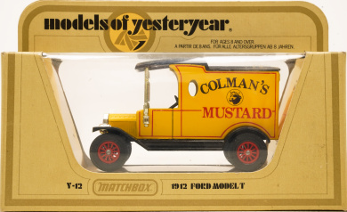 Matchbox Y-12 (1:35) – Ford Model T, Colmans Mustard, 1912 