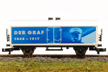 Minitrix 15205.001 – Kühlwagen -100 JAHRE ZEPPELIN- / -DER GRAF 1838-1917- 