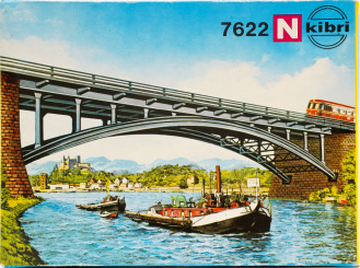 Kibri 7622 (N) – Bausatz, Brücke mit Pfeilern 