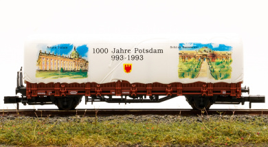 Arnold 4478-16 – Rungenwagen mit Plane weiß -1000 Jahre Potsdam- 
