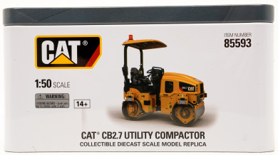 DieCast Masters 85593 (1:50) – CAT CB2.7 Utility Compactor mit Fahrer 