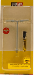 Brawa 84050 (1:87) – Bahnsteigleuchte, 2-fach, Stecksockel 