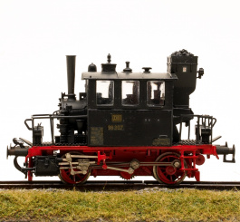 M+F (Merker + Fischer) 007 – Tender-Dampflok Glaskasten BR 98 als fertiges Handarbeitsmodell 