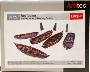 Artitec 50122 (1:87) – Bausatz, Ruderboote, 5 Stück 