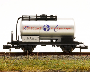 Minitrix 91085 – Kesselwagen -GASOLINE Knuffingen Airport- 