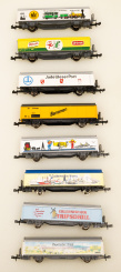 Roco (N) – 8-teiliges Schiebewandwagen-Set  