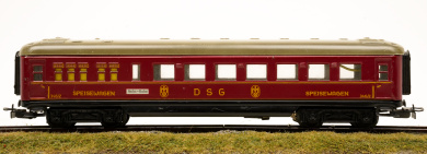 Märklin 4010 – Speisewagen / Schürzenwagen der DSG, Innenbeleuchtung 