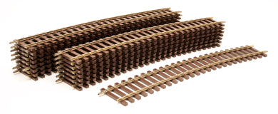 Lenz 45021 (Spur 0) – 16x Gleis gebogen 914,4 mm, 22,5° (Standardbogen)  