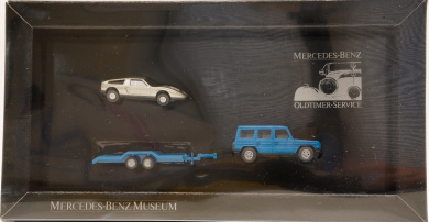 Wiking (1:87) – 3er-Set Mercedes-Benz Museum, Oldtimer-Service 
