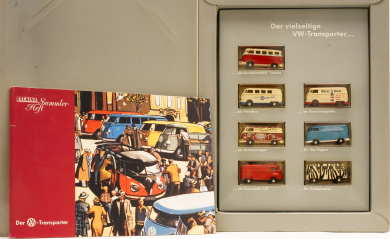 Brekina (1:87) – 7er-Set, Der VW-Transporter inkl. Sammlerheft 