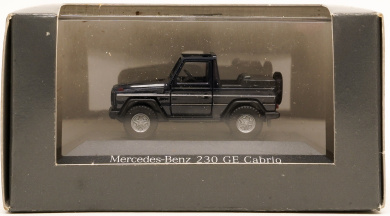Herpa B66005607 (1:87) – Mercedes-Benz 230 GE Cabrio, schwarz 