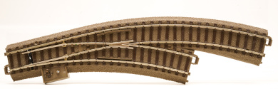 Trix 62672 – C-Gleis Bogenweiche rechts, mit Handschalthebel 
