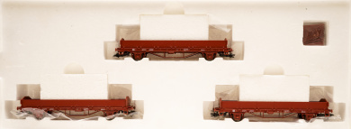 Märklin 47730 – 3-teiliges Rungenwagen-Set Oms der Schwedischen Staatsbahnen (SJ) 